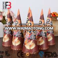 WZBF Snow Paper Ice Cream Cone Cup Custom Printed